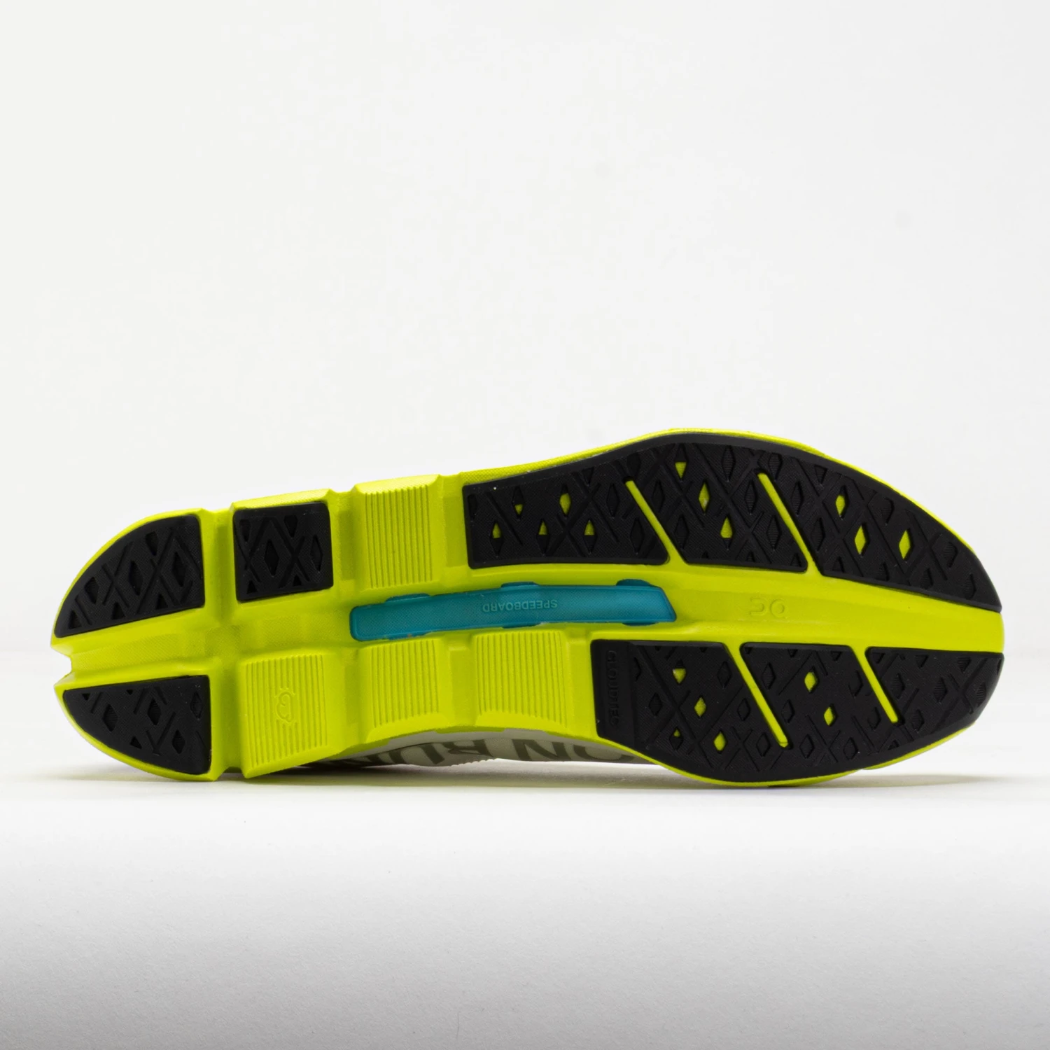 On Running On Cloudflow 5 Men's White/Lime 6 On Running On Cloudflow 5 Men's White/Lime - Image 4