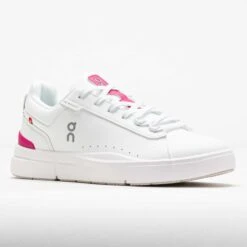 On Running On The Roger Advantage Women's White/Pink -Holabird sports 118627 5