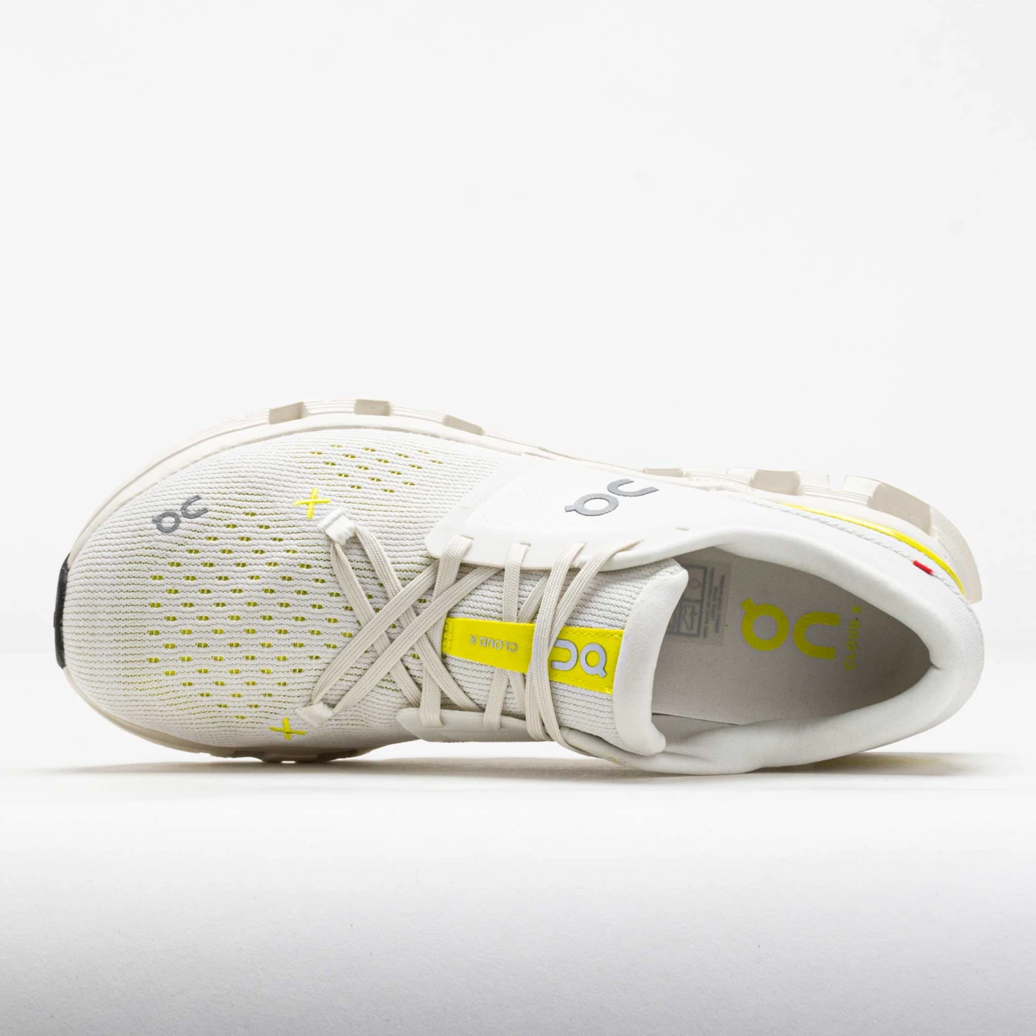 On Running On Cloud X 4 Men's Ivory/Lime 5 On Running On Cloud X 4 Men's Ivory/Lime - Image 3